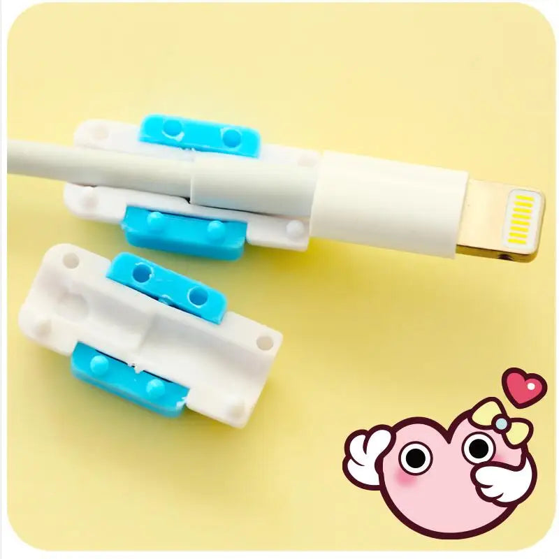 10 pcs/lot protecteur mignon câble écouteurs