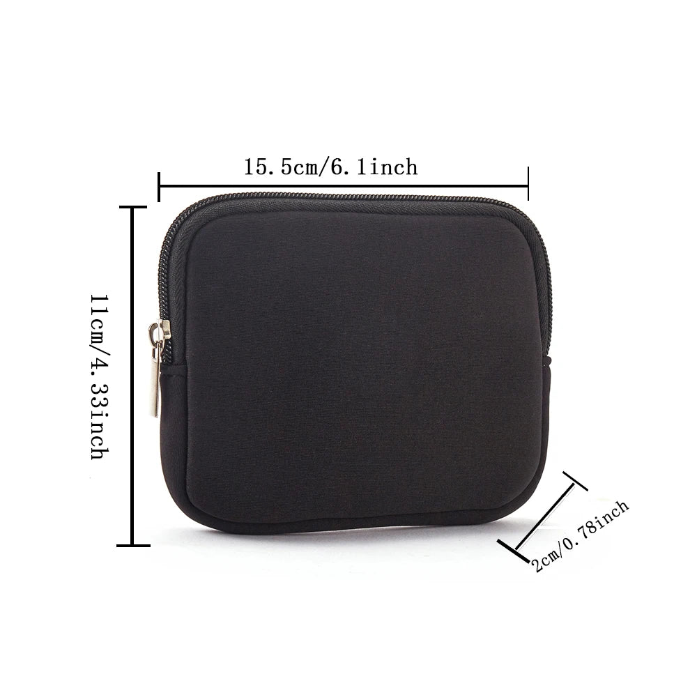 Sac de stockage d'alimentation, sac d'alimentation pour ordinateur portable, sac de rangement de câbles divers, sac de rangement pour adaptateur d'ordinateur portable, sac pour disque dur, carte portefeuille ba