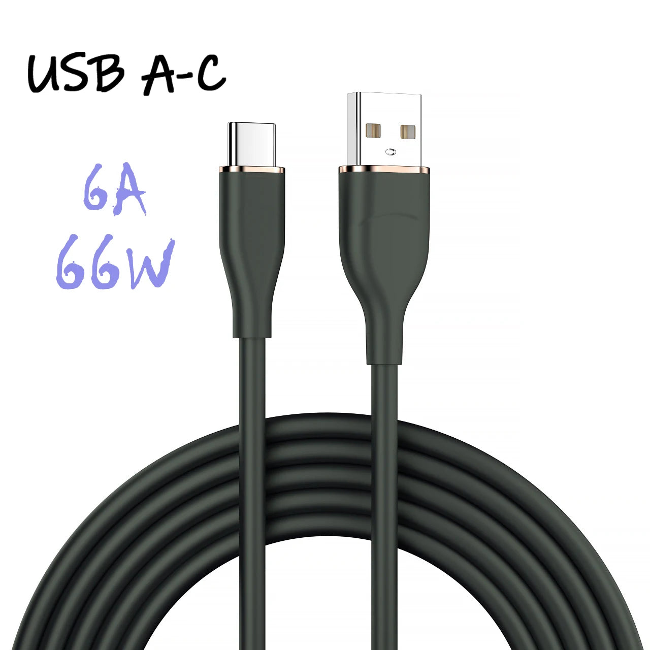 UGOURD câble de charge rapide USB-Type C à C en silicium liquide 66W USB vers C PD 60W 45W 27W