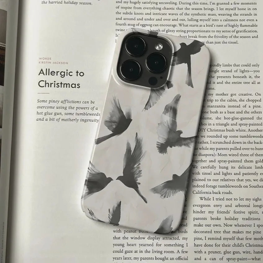 Coque de Iphone créative INS Flying White Pigeon Chic