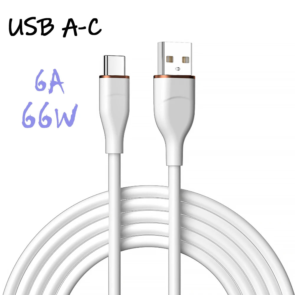 UGOURD câble de charge rapide USB-Type C à C en silicium liquide 66W USB vers C PD 60W 45W 27W