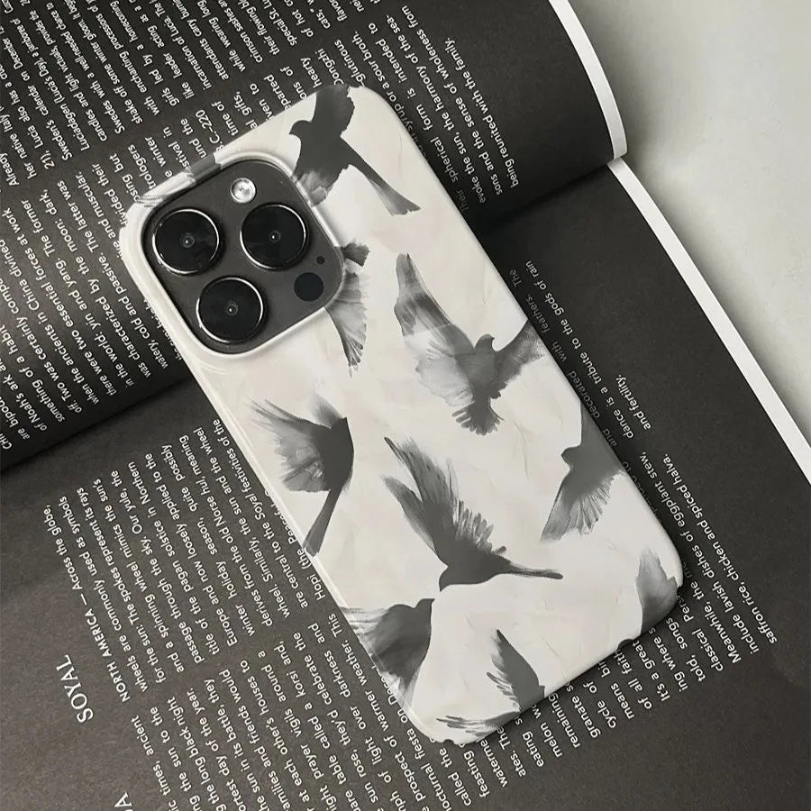 Coque de Iphone créative INS Flying White Pigeon Chic