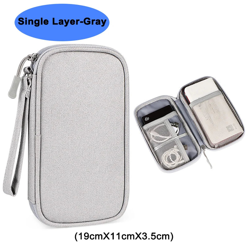 sac à fermeture éclair chargeur de téléphone portable
