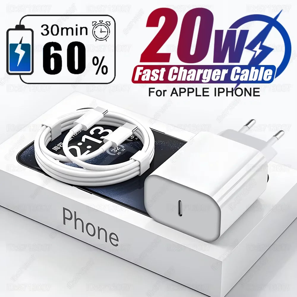 Bloc de chargeur mural USB Type C, charge rapide 20w