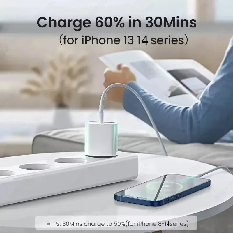 Bloc de chargeur mural USB Type C, charge rapide 20w