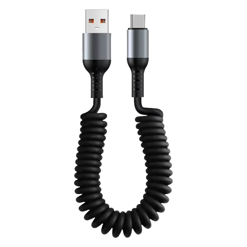 Câble Court à Ressort de 35cm à 180cm, pour Recharge Rapide, 3 à 1 Pièces