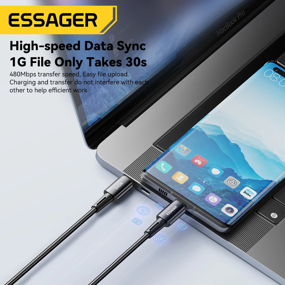 câble USB 6A pour Xiaomi 12Pro Redmi K50 Note 11Pro Black Shark 5Pro