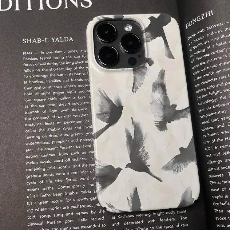 Coque de Iphone créative INS Flying White Pigeon Chic