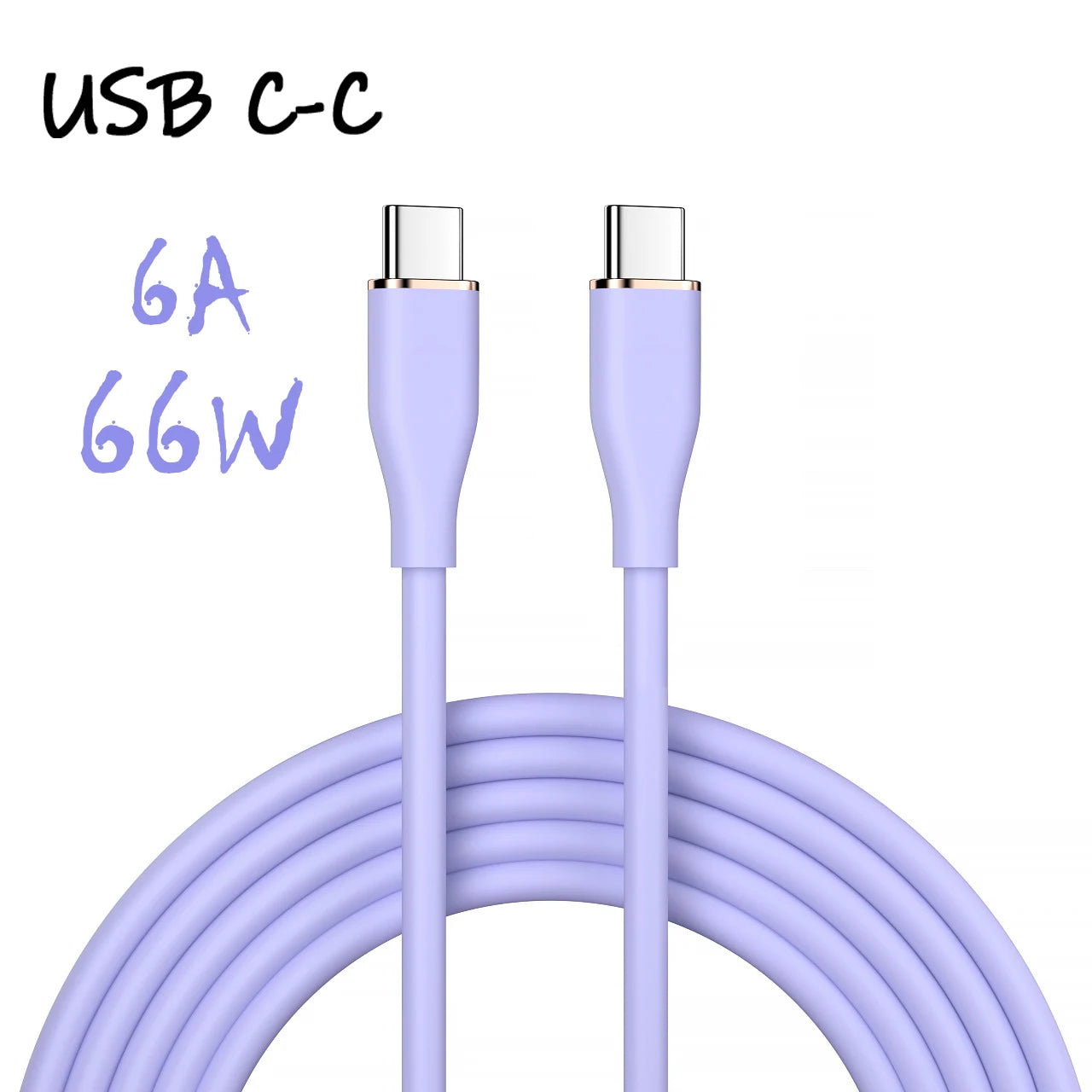 UGOURD câble de charge rapide USB-Type C à C en silicium liquide 66W USB vers C PD 60W 45W 27W