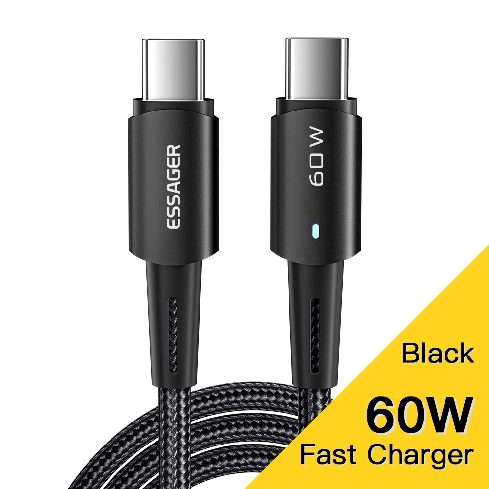 câble USB 6A pour Xiaomi 12Pro Redmi K50 Note 11Pro Black Shark 5Pro