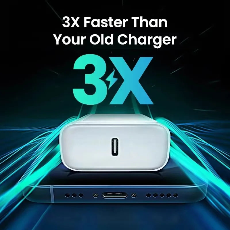 Bloc de chargeur mural USB Type C, charge rapide 20w