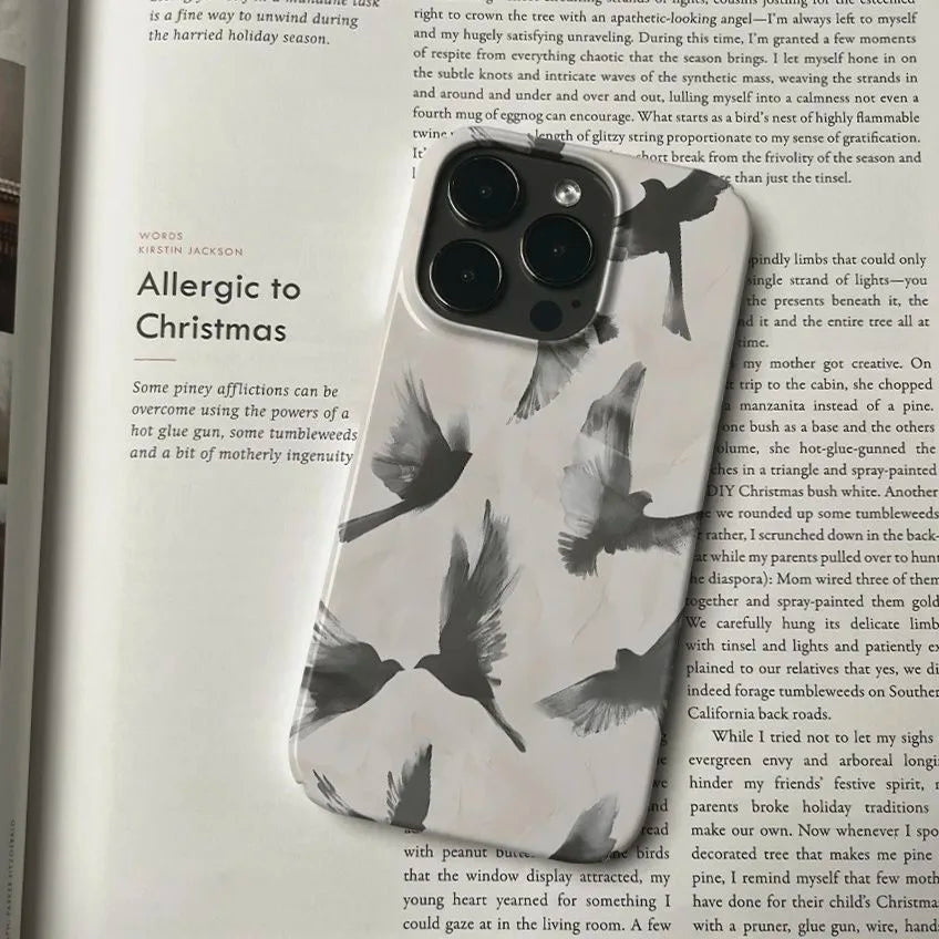 Coque de Iphone créative INS Flying White Pigeon Chic