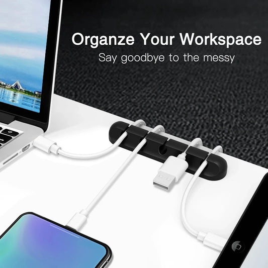 Organisateur de fil de câble en Silicone