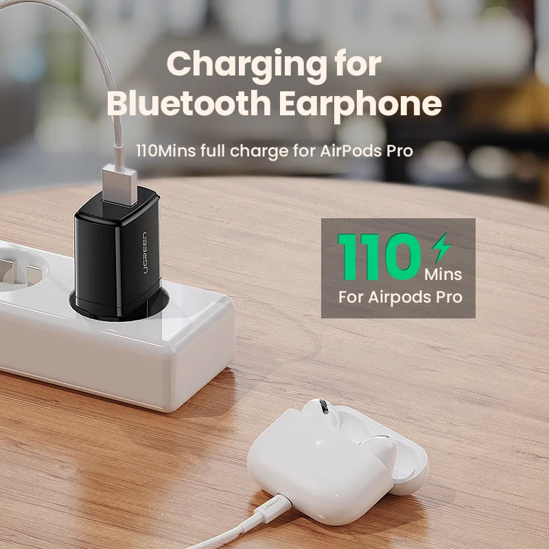 Ugreen 5V 2.1A USB Charger for iPhone X 8 7 iPad Fast Charging EU Wall Adapter for Samsung S9 Xiaomi Mi 8 Mobile Phone