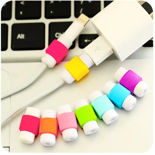 10 pcs/lot protecteur mignon câble écouteurs