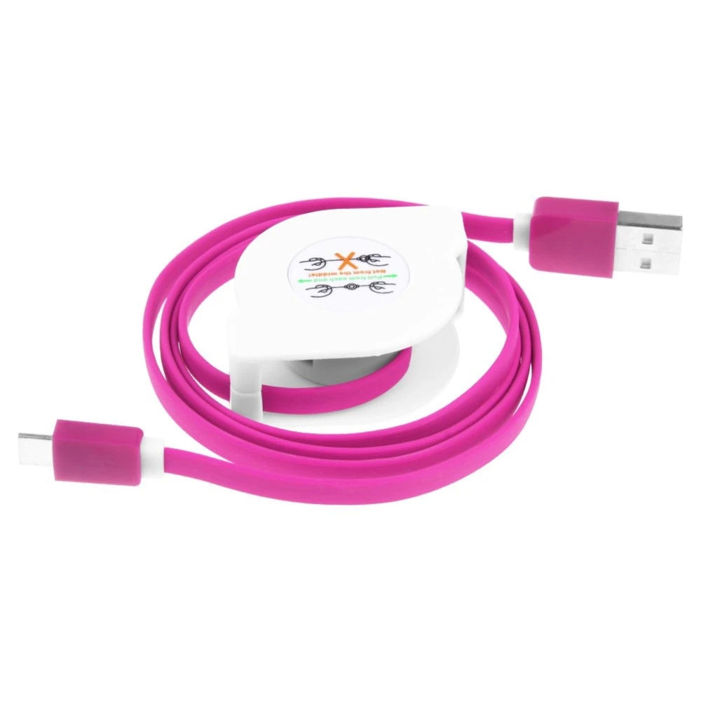 5 pcs/lot 1M USB-C Type C à USB Rétractable Type C Données DivisCharger Câble