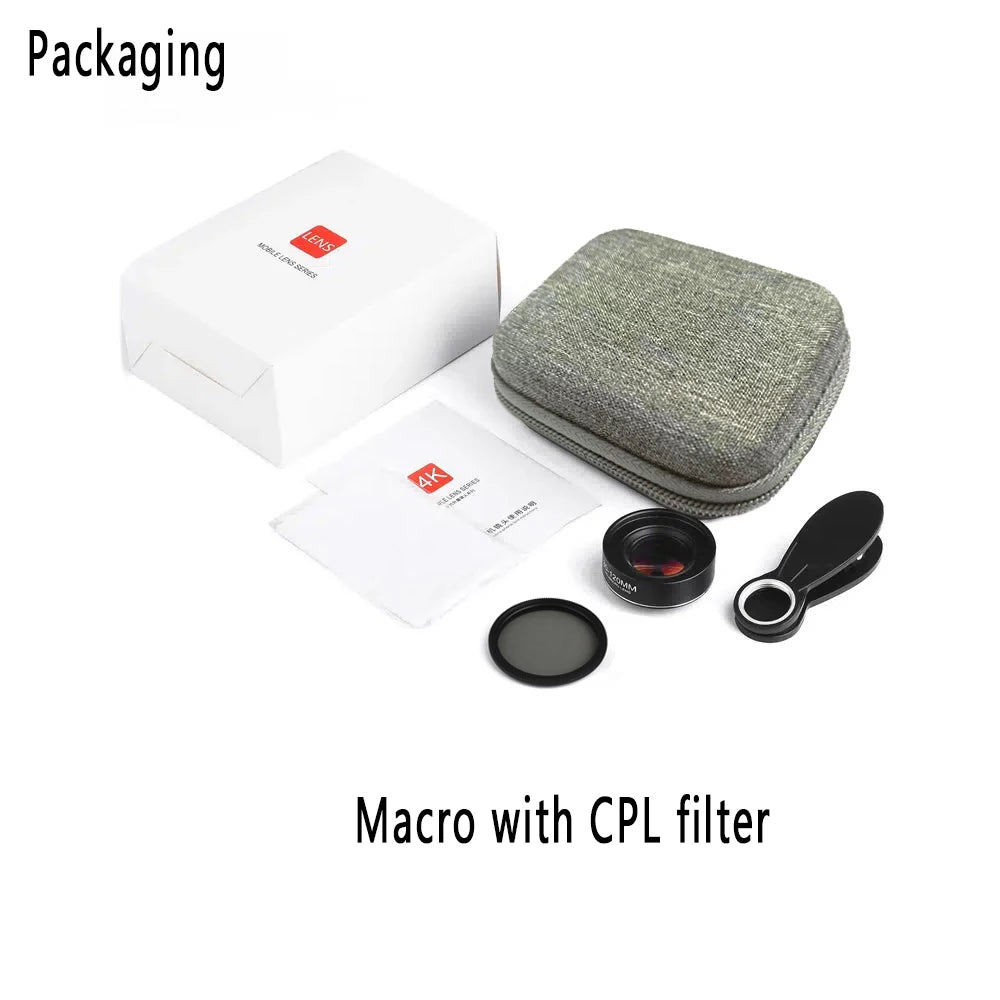 Objectif Macro longue Distance 30-120mm, Clip universel professionnel