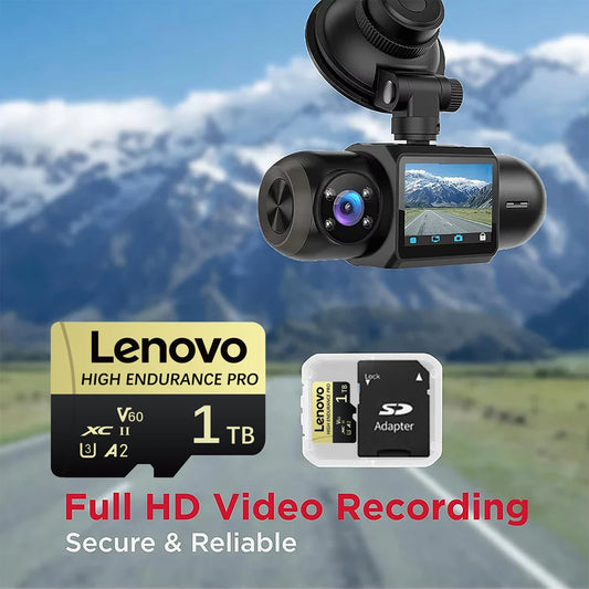 Boîte cadeau de luxe Lenovo 1 to carte SD 2 to 128 go carte mémoire Micro TF avec étui en cuir pour photographes de mariage/contents créateurs