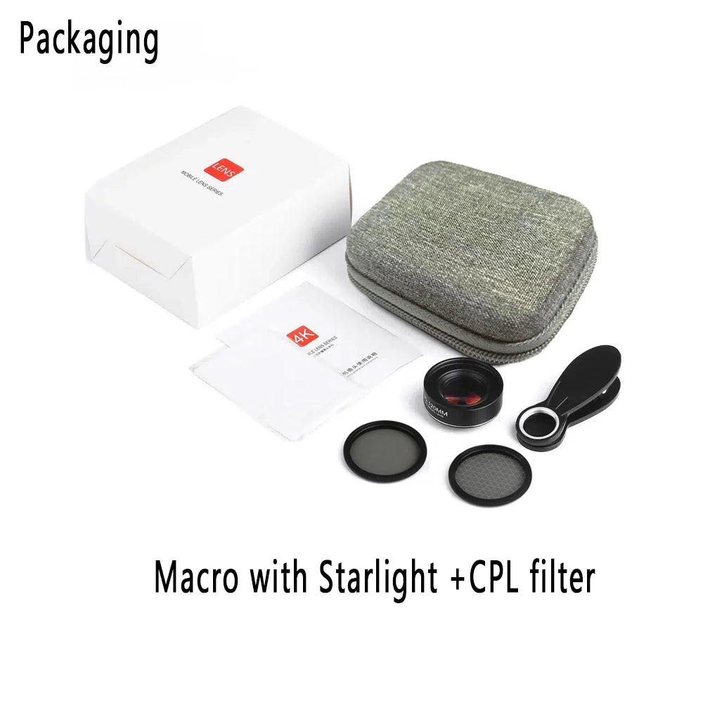 Objectif Macro longue Distance 30-120mm, Clip universel professionnel