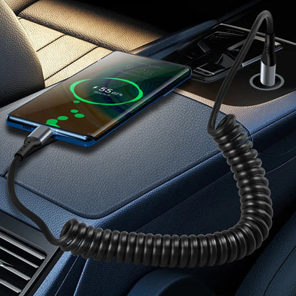 Câble Court à Ressort de 35cm à 180cm, pour Recharge Rapide, 3 à 1 Pièces