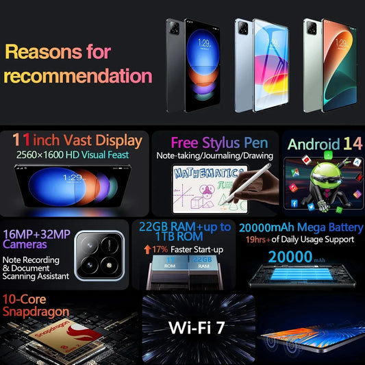 Pad 7S Pro tablette 11 pouces Android 14