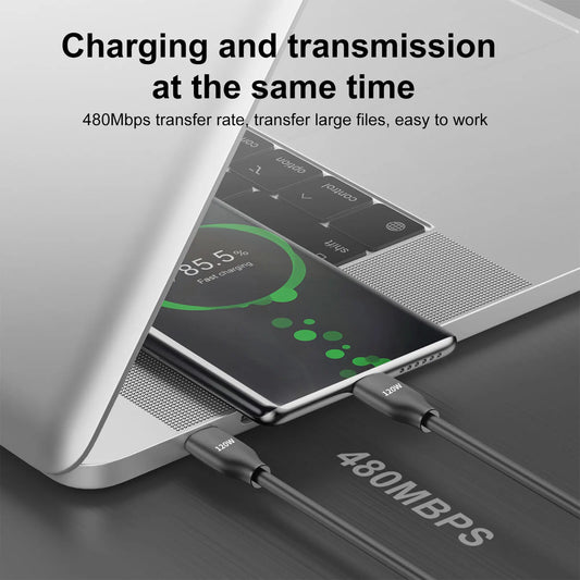 PD 120W charge rapide Type C à Type C