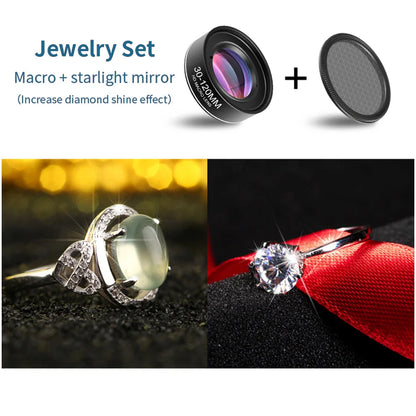 Objectif Macro longue Distance 30-120mm, Clip universel professionnel