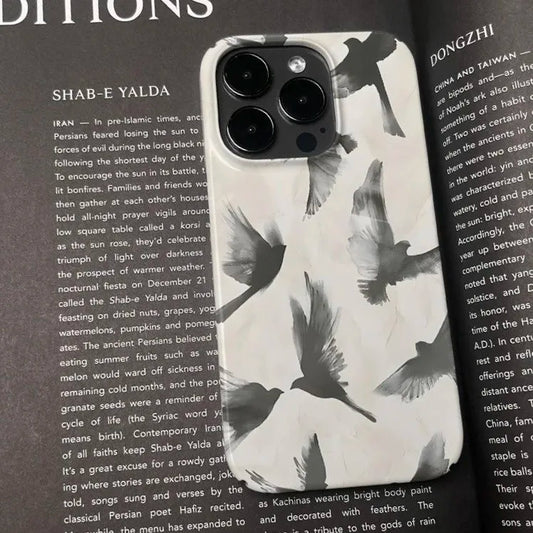 Coque de Iphone créative INS Flying White Pigeon Chic