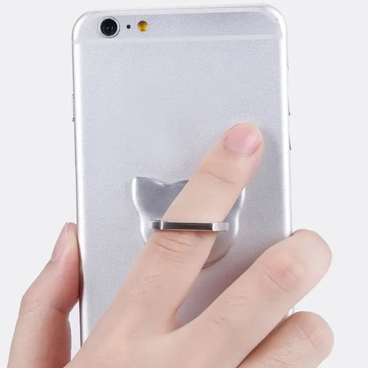 Anneau de doigt de chat Support de téléphone portable prise rotative à 360 degrés rond Smartphone cellule Support de voiture Support accessoires