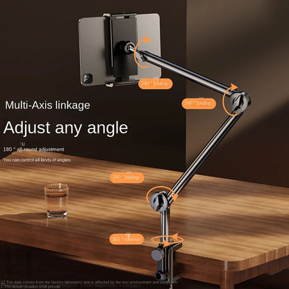 Support de tablette pour bureau de lit, support pour IPad avec bras en métal flexibles